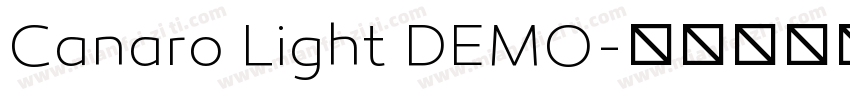Canaro Light DEMO字体转换